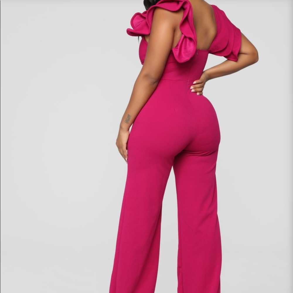 Sexy Magenta Romper - Picture 3 of 6